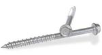 Aggre-gator 300 Series SS Anchors: 1/4 X 3-1/4", Hex Washer Head, One Shipper
