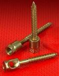 HangerMate Anchors for Wood: 5/16x2-1/4", Cross-Drilled Head for 1/4" Rod, Shipper of 300