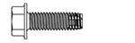 Tap-Flex Structural Tapping Screws: 3/8-16 x 1-1/2, HWH, Case of 500