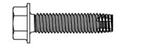 Tap-Flex Structural Tapping Screws: 3/8-16 x 2, HWH, Case of 500