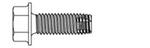 Tap-Flex Structural Tapping Screws: 1/2-13 x 1-1/2, HWH, Case of 250