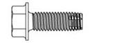 Tap-Flex Structural Tapping Screws: 1/2-13 x 1-1/2, HWH, Case of 250