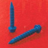 UltraCon Concrete Screws: 3/16 x 3-1/4, HWH, Blue Stalgard Finish, Shipper of 600